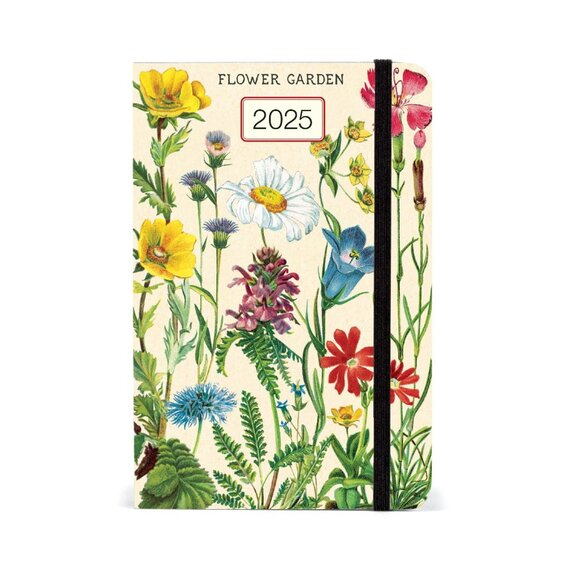 Cavallini & Co. Flower Gardens 2025 Pocket Weekly Planner, 4"x6" - Picture 1 of 8
